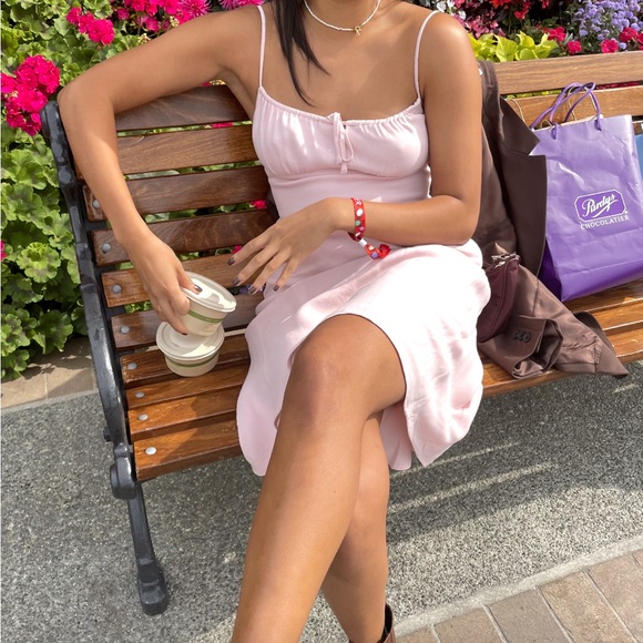 Wilfred Pink Midi Dress - Picture 1 of 6